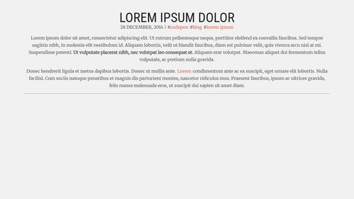 Simple blog page - Script Codes