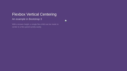 Flexbox Vertical Centering in Bootstrap 3 - Script Codes