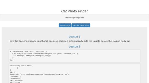 JSON and Ajax demo part1 - Script Codes