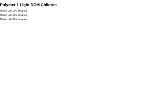 Polymer 1 Light DOM Children - Script Codes