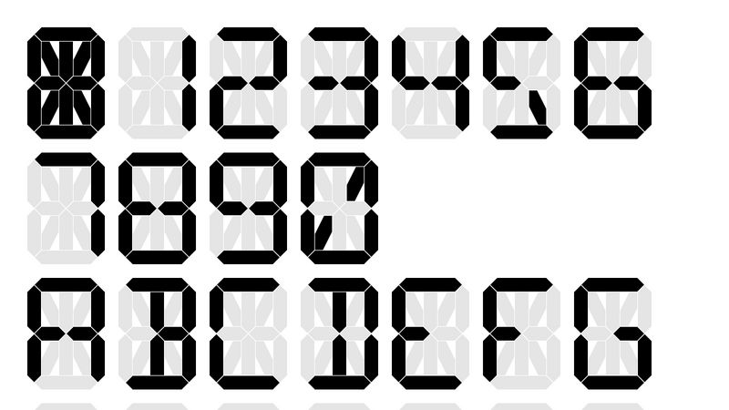 14 Segment Display Characters