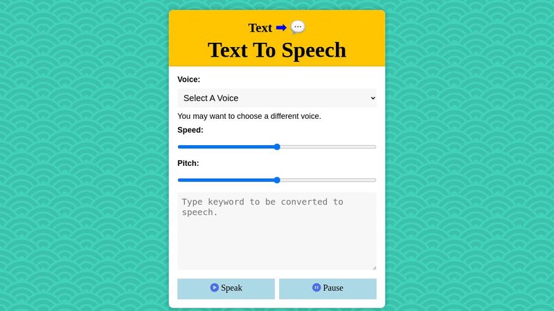 Text to Speech