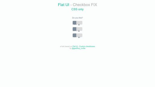 Flat UI - Checkbox FIX - Script Codes