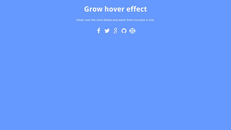 CSS Grow Hover Effect