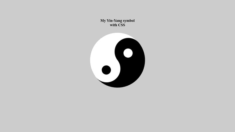 Yin-Yang with CSS