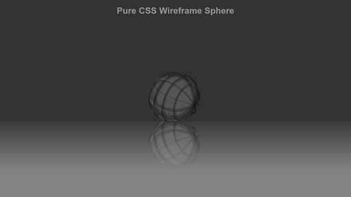 CSS Spinning Wireframe Sphere - Script Codes