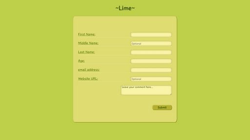 Lime Form - Script Codes