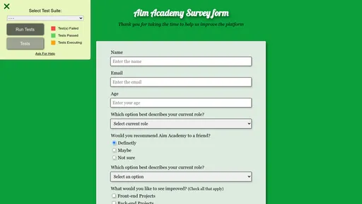 Survey Form