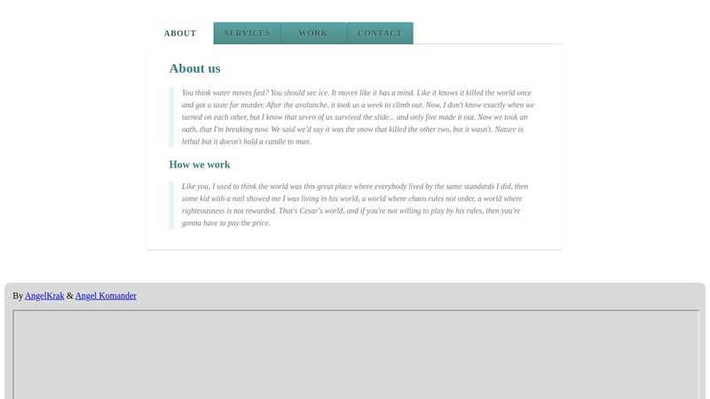 Animated Content Tabs with CSS3 Animated Content Tabs with CSS3