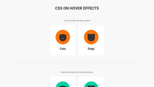 CSS on hover effects - Script Codes