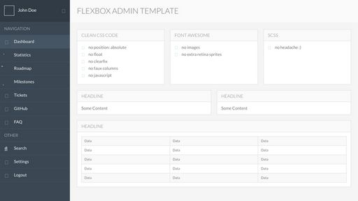 Flexbox Admin Template - Script Codes