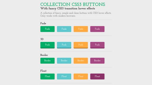Collection CSS3 buttons - Script Codes