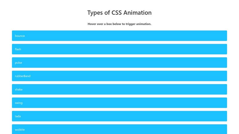 CSS-Animation-Examples