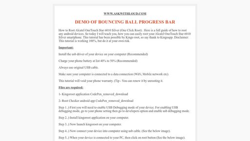 Add Bouncing Ball Progress Bar In Blog By Askwithloud - Script Codes