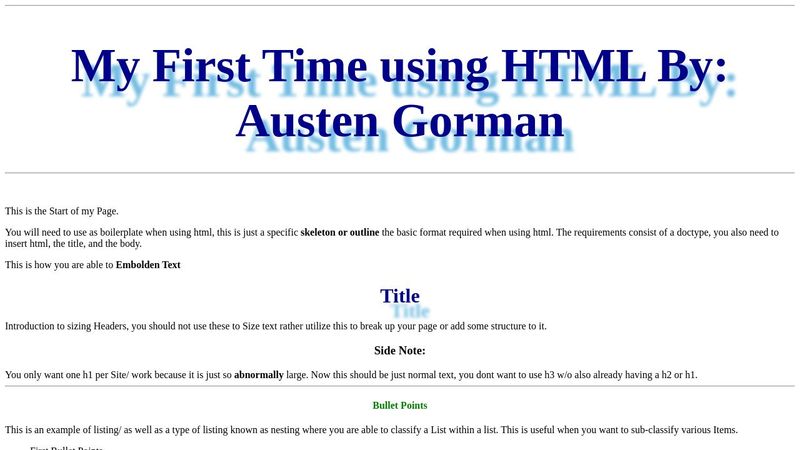 HTML Practice