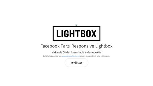 Facebook Responsive Lightbox - Script Codes