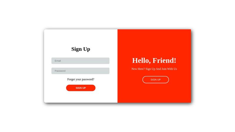 singup page