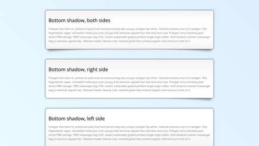 CSS Page Curl Shadows - Script Codes