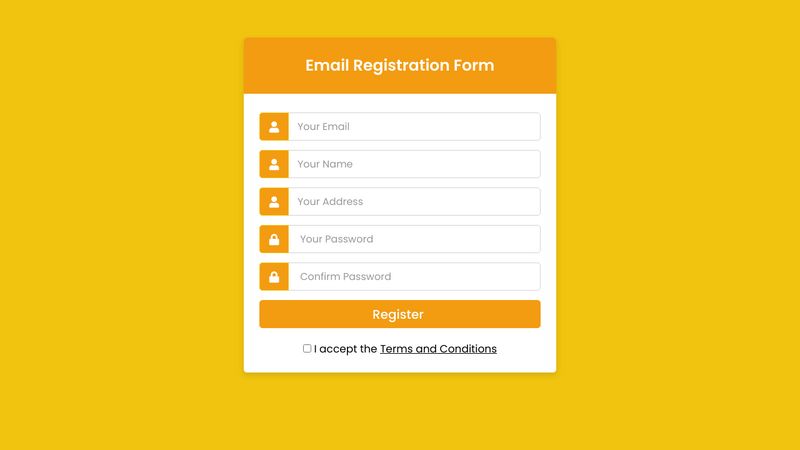 Responsive Registration Form