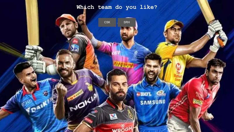 IPL Teams Template