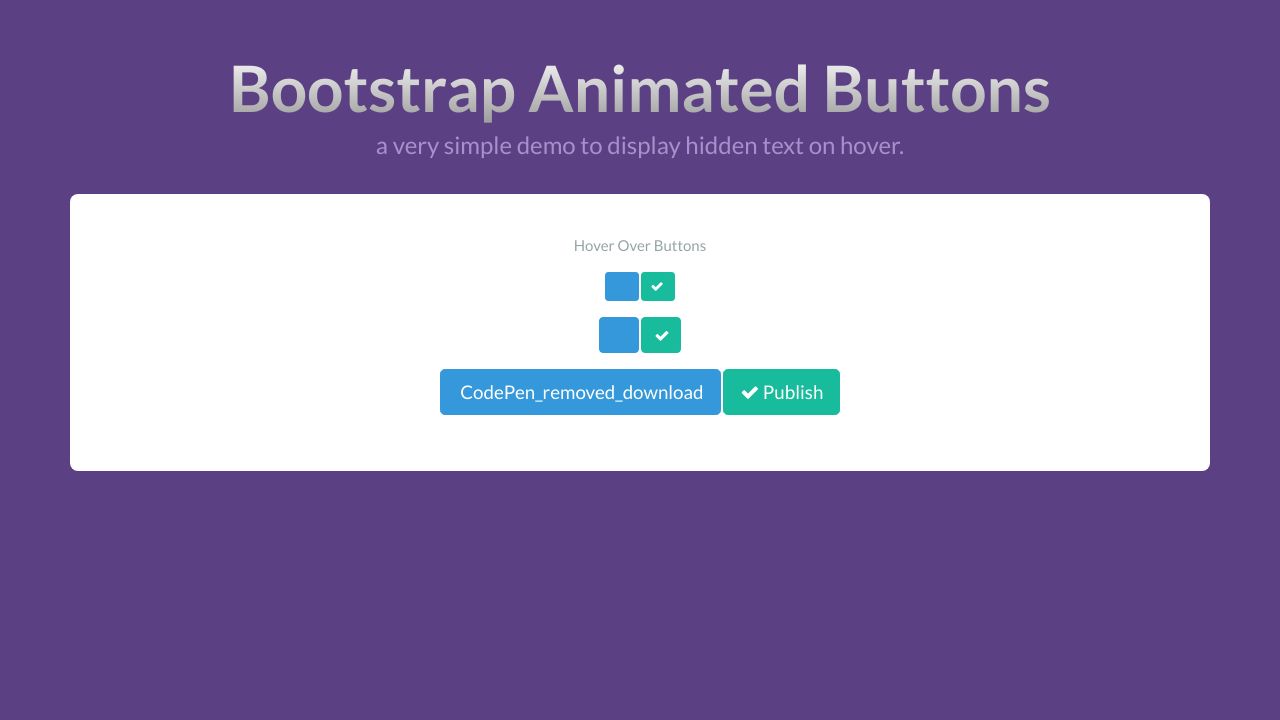 Bootstrap Animated Buttons