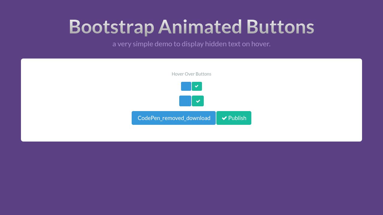 Bootstrap Animated Buttons Bootstrap Animated Buttons