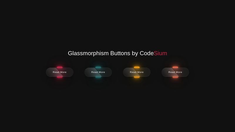 Css Glassmorphism Button