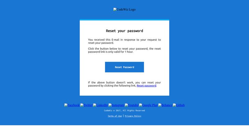Forgot Password E Mail Template