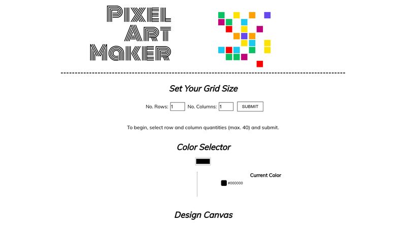 Pixel Art Maker (Udacity)