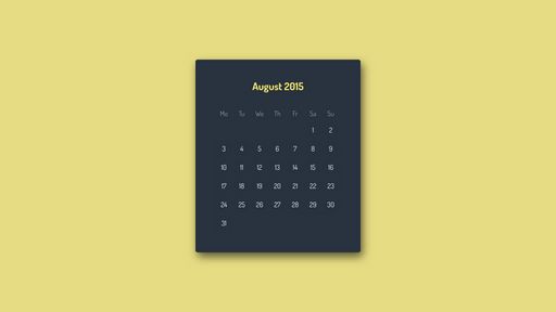 Calendar Widget - Script Codes