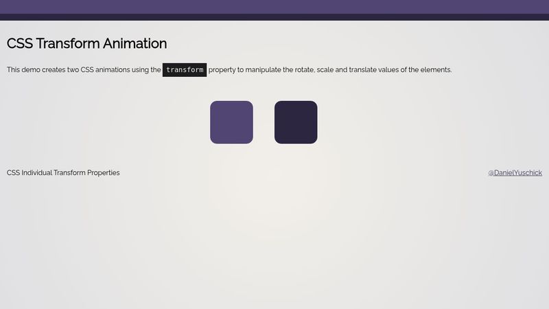 CSS Transform Animation