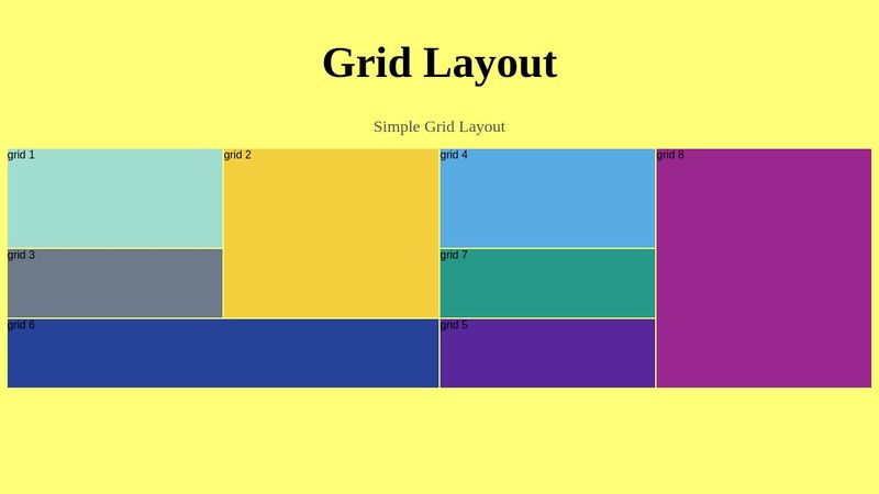 Simple Grid Layout