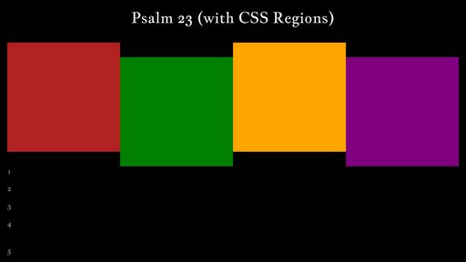 CSS Regions for Codepen.io Pattern Rodeo - Script Codes