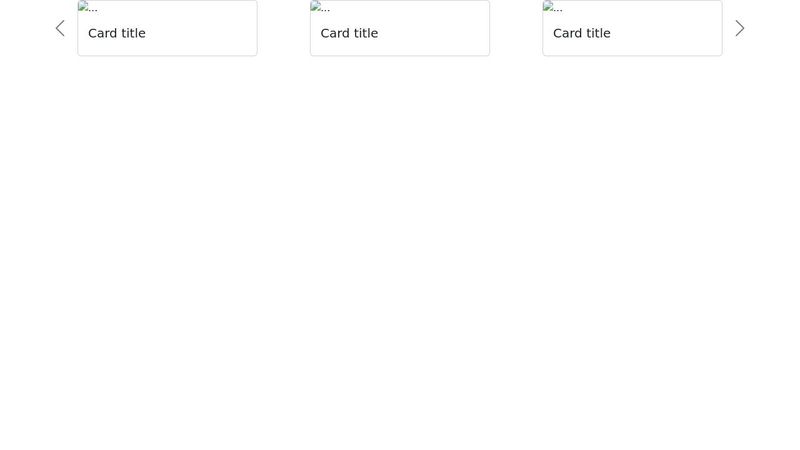 bootstrap Card slider