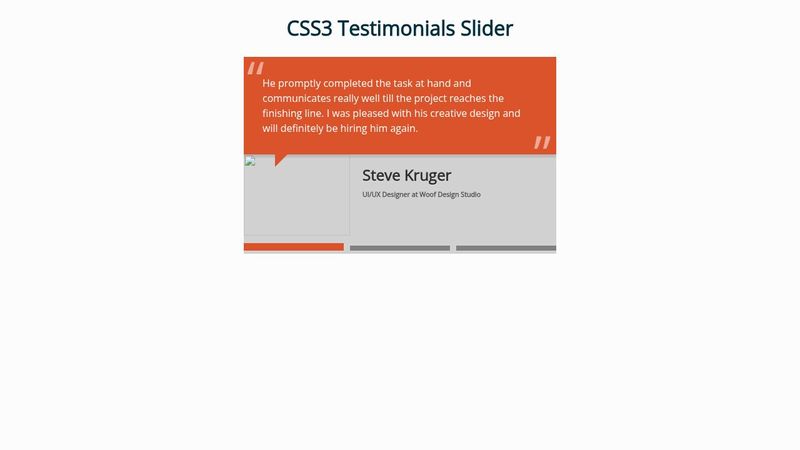 CSS3 Testimonials Slider