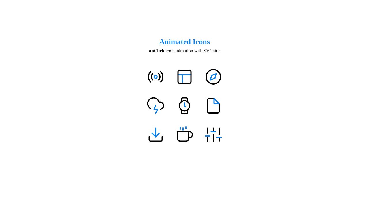 Pens tagged 'animated-icons' on CodePen Pens tagged 'animated-icons' on CodePen
