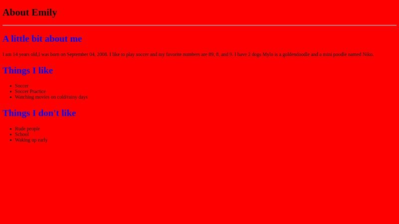 CSS Basic Exercise