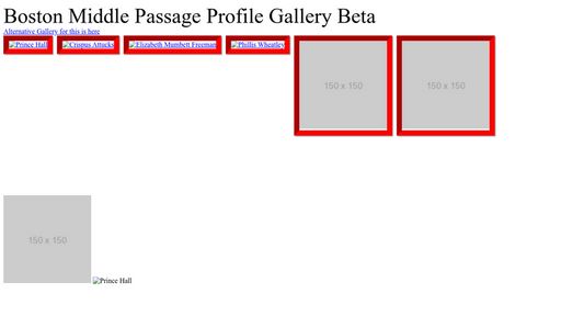 Boston Middle Passage Profile Gallery Beta - Script Codes