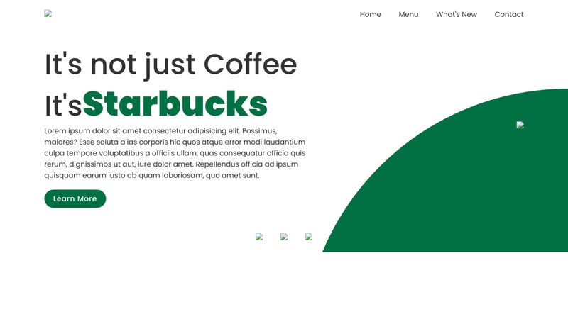 Starbucks Landing Page Website Design Using Html CSS & Javascript ...