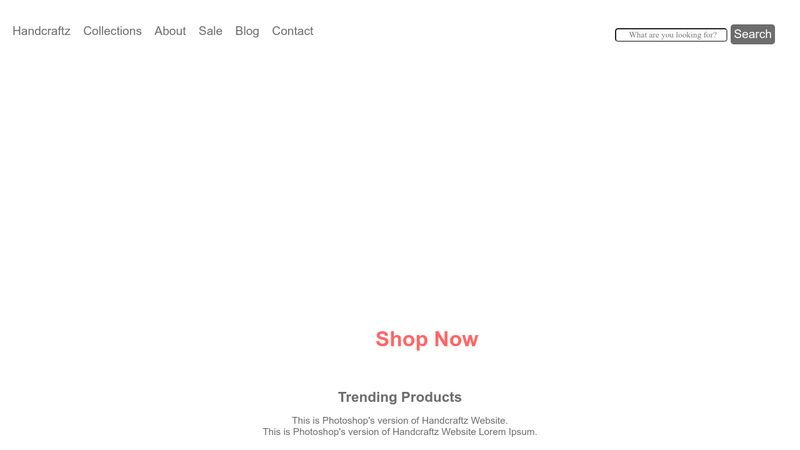 HTML / CSS ONLY  Shop Website