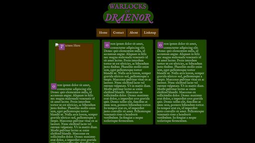 Warcraft Page Mockup - Script Codes