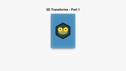 3D Transforms - Part 1 - Script Codes