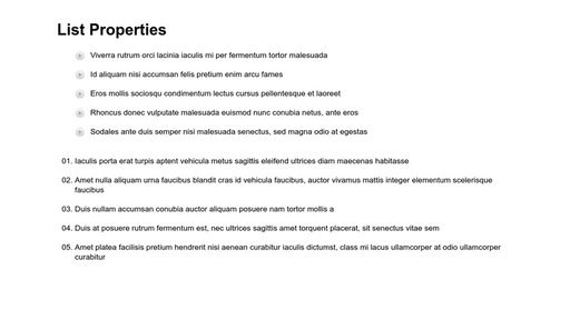 List Properties - Script Codes