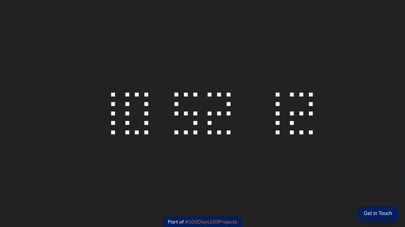 CodePen - Digital Block Clock - #056 of #100Days100Projects