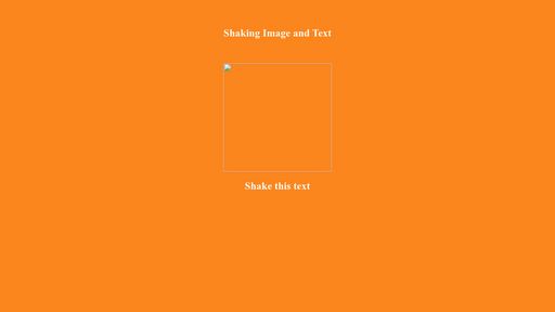 Shaking css animation - Script Codes