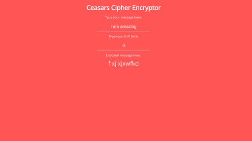 Ceasar Cipher Encryptor - Script Codes