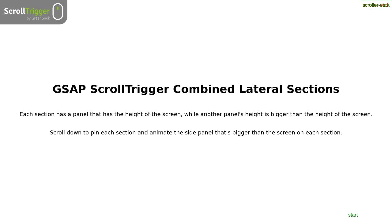 ScrollTrigger How-To Pens - a Collection by GreenSock on CodePen ScrollTrigger How-To Pens - a Collection by GreenSock on CodePen