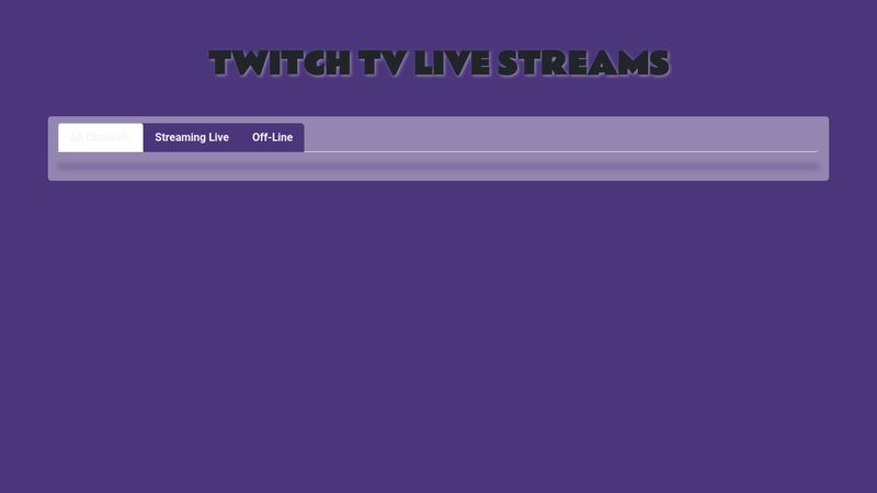 Twitch TV Live Streams