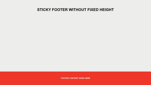 Sticky footer without fixed height - Script Codes