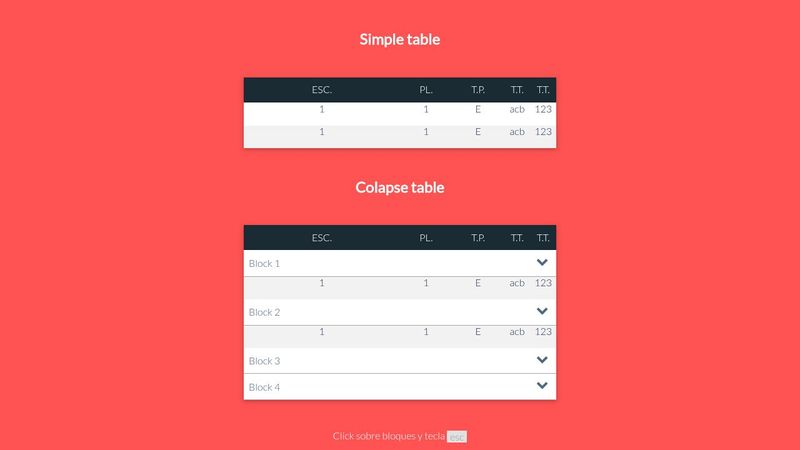 Angular accordion - Tabla(menu) tipo acordion con angular y jquery